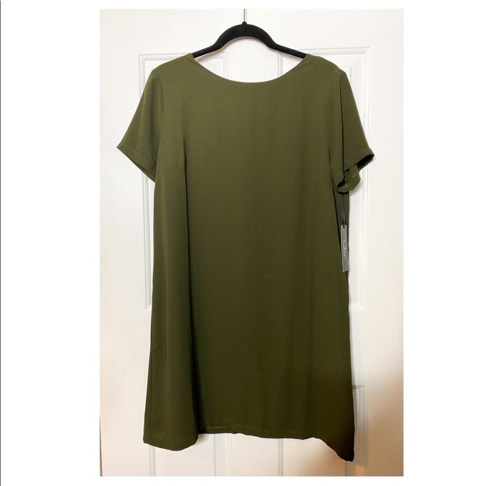 Olive Green T-Shirt Dress (Lulus)